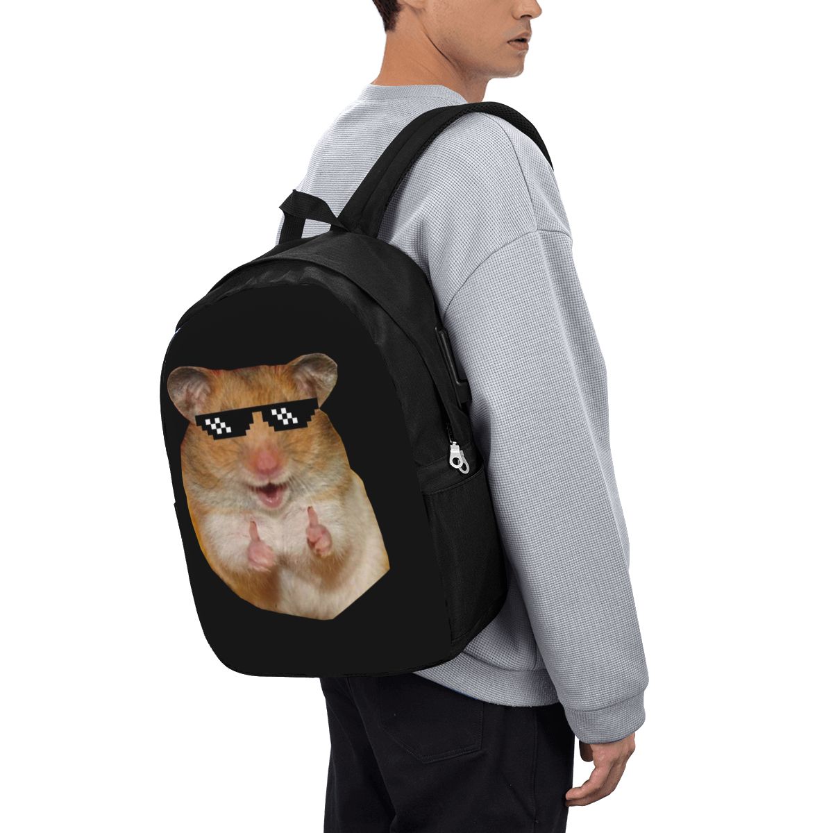 재미있는 햄스터 배낭 여행 노트북 가방 컴퓨터 대학생  - Backpacks 리뷰 및 가격