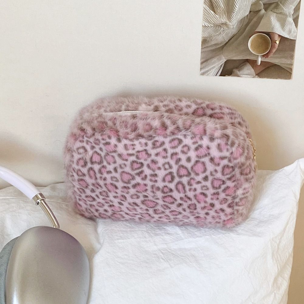 고급스러운 소재의 털 안감 화장품 가방, 대용량, 휴대 - Cosmetic Bags 리뷰 및 가격