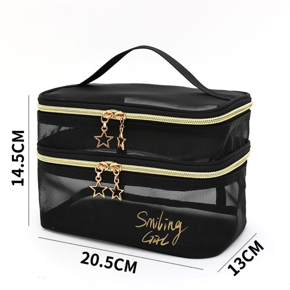 새로운 나일론 소재의 이중 레이어 대용량 여행용 화장품 - Cosmetic Bags 리뷰 및 가격