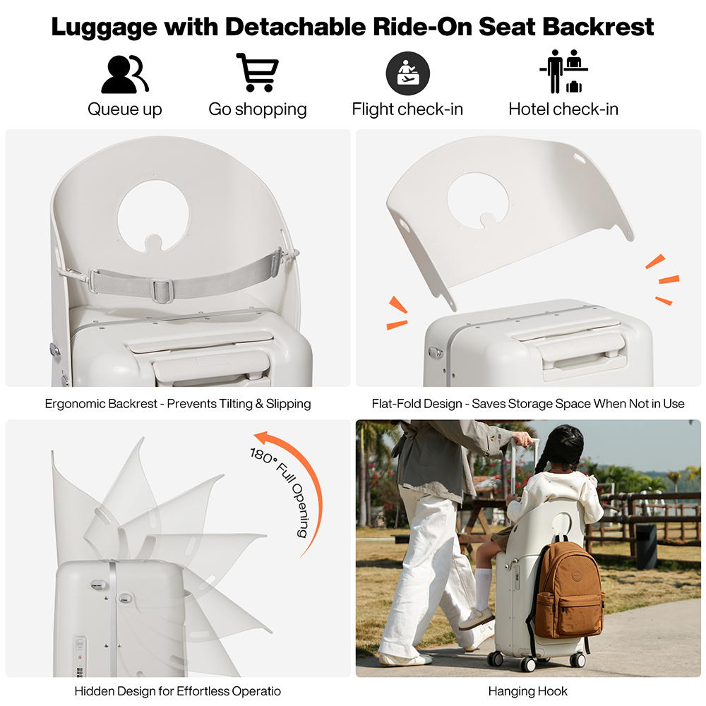 믹시 신제품 디자인 20인치 어린이용 라이드온 캐리어, - Foldable Rolling Luggage Bag 리뷰 및 가격