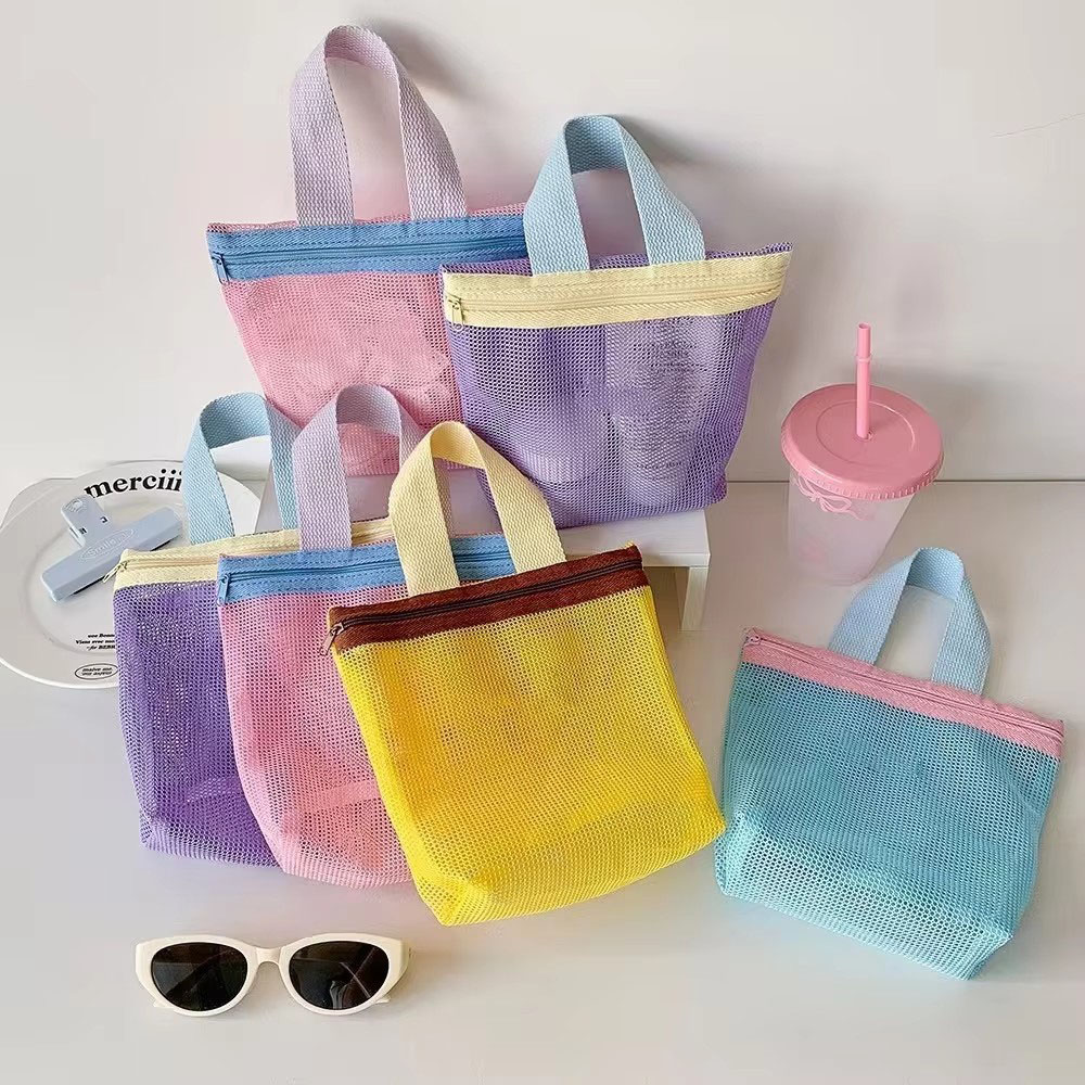 새로운 도파민 메쉬 세면 용품 가방 투명 휴대용 화장품 - Cosmetic Bags 리뷰 및 가격